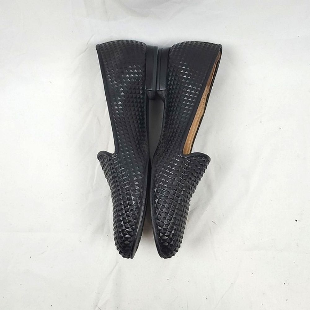 Jon Josef Black Leather Studded Loafer - Picture 3 of 8